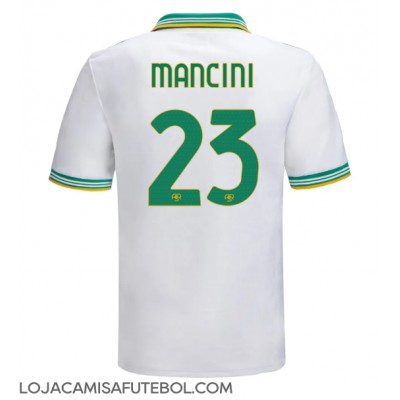 Camisa de Futebol AS Roma Gianluca Mancini #23 Equipamento Alternativo 2025-26 Manga Curta Camisa de Futebol AS Roma Gianluca Mancini #23 Equipamento Alternativo 2025-26 Manga Curta